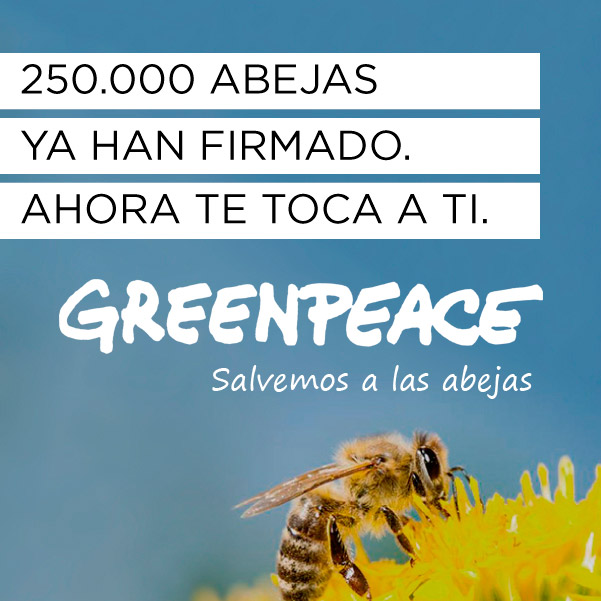 Greenpeace, salvemos a las abejas